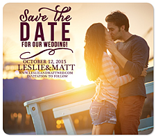 "Devoted" Save the Date Card
